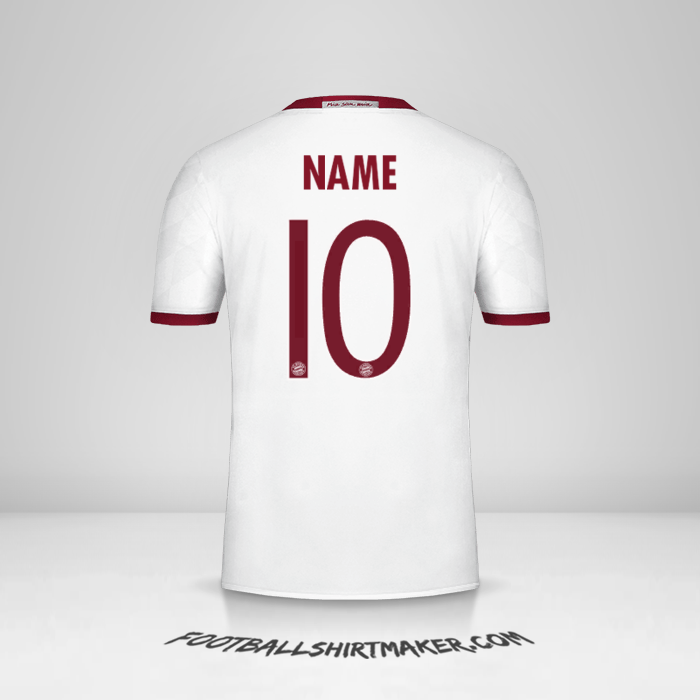 Shirt FC Bayern Munchen Cup 2016/17 Third -  name - 10