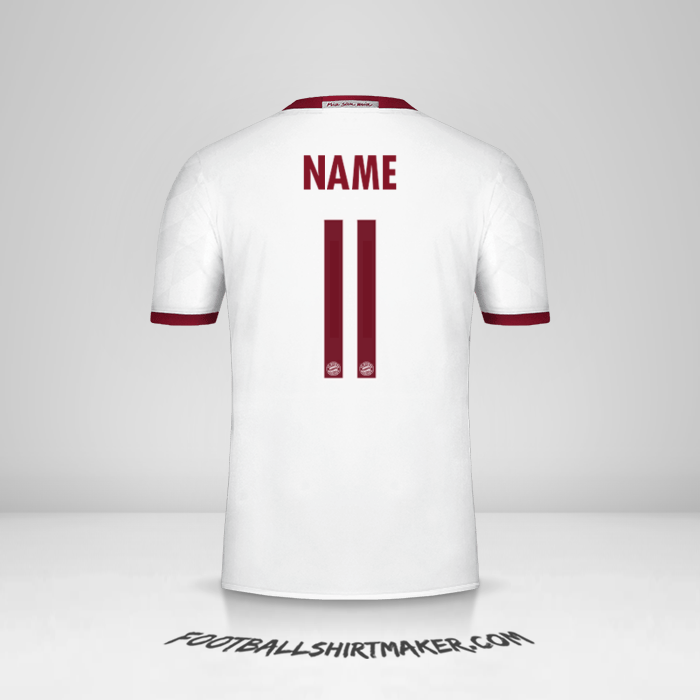 Shirt FC Bayern Munchen Cup 2016/17 Third -  name - 11