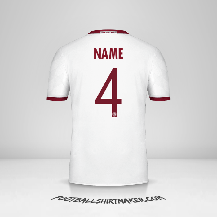 Trikot FC Bayern Munchen Cup 2016/17 Dritte -  name - 4