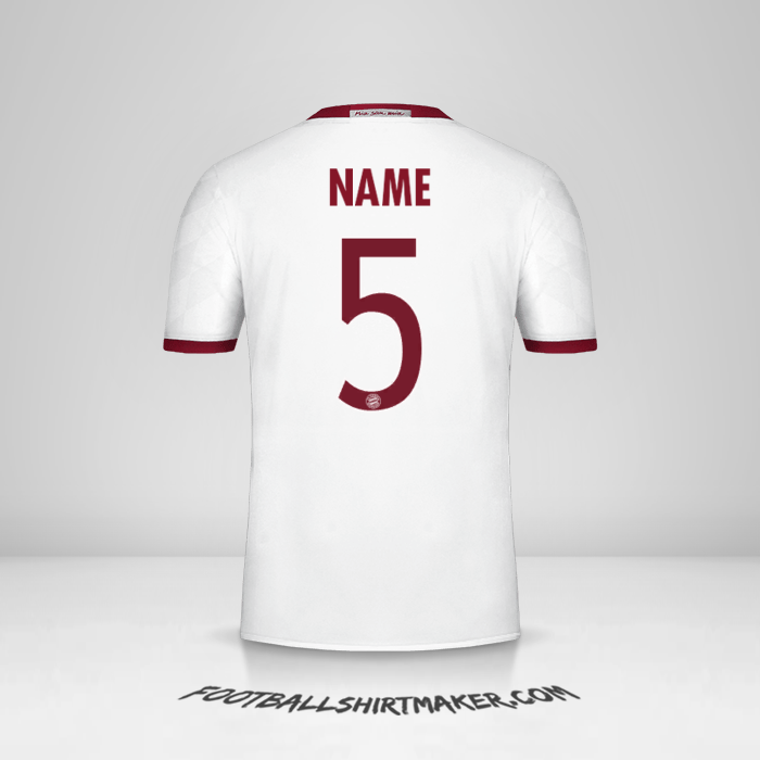 Jersey FC Bayern Munchen Cup 2016/17 Third -  name - 5