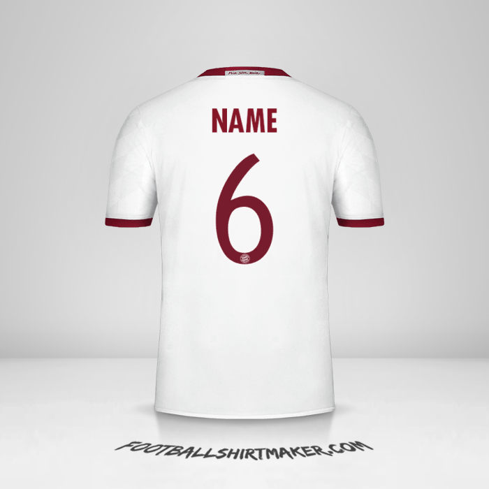 Jersey FC Bayern Munchen Cup 2016/17 Third -  name - 6