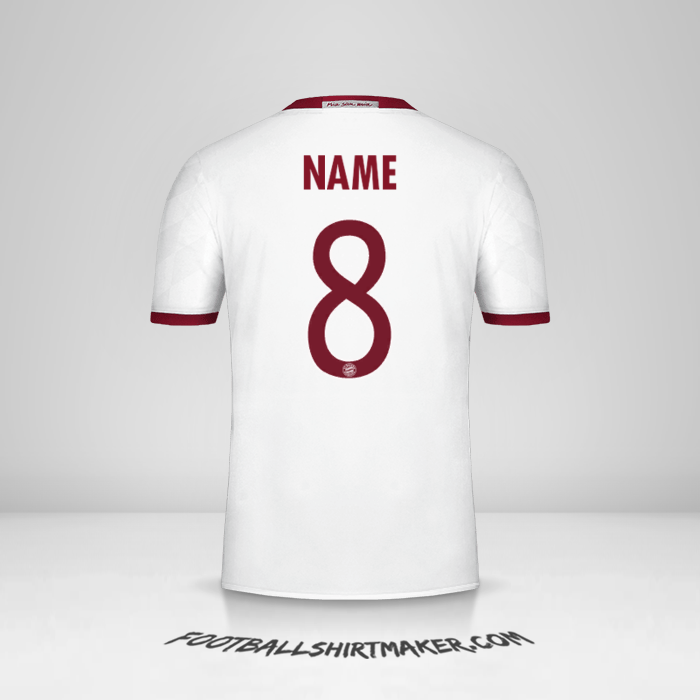 Jersey FC Bayern Munchen Cup 2016/17 Third -  name - 8