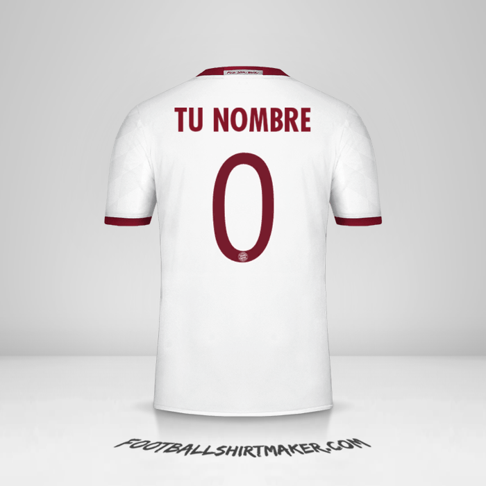 Jersey FC Bayern Munchen Cup 2016/17 III -  tu nombre - 0