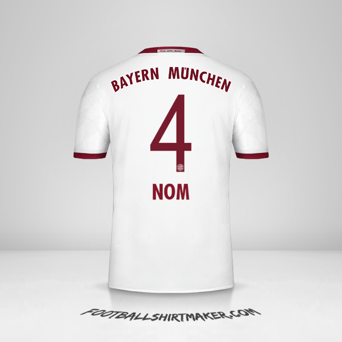 Maillot FC Bayern Munchen 2016/17 Troisième -  nom - 4