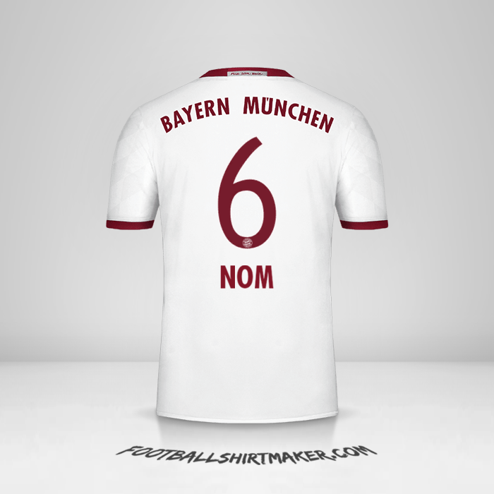 Maillot FC Bayern Munchen 2016/17 Troisième -  nom - 6