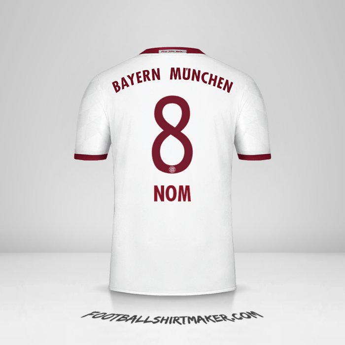 Maillot FC Bayern Munchen 2016/17 Troisième -  nom - 8