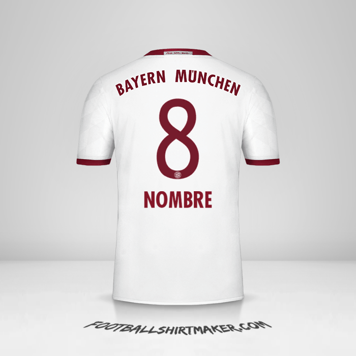 Jersey FC Bayern Munchen 2016/17 Tercera -  nombre - 8