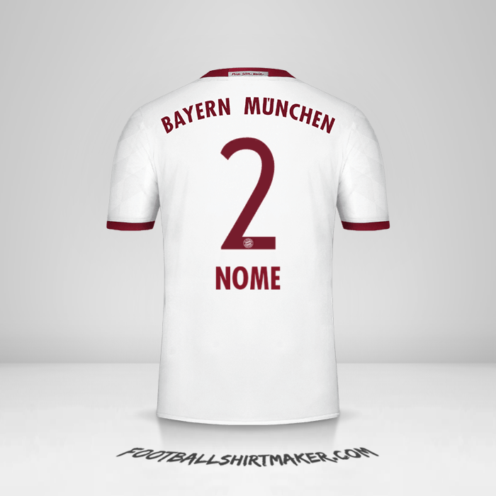Maglia FC Bayern Munchen 2016/17 Terza -  nome - 2