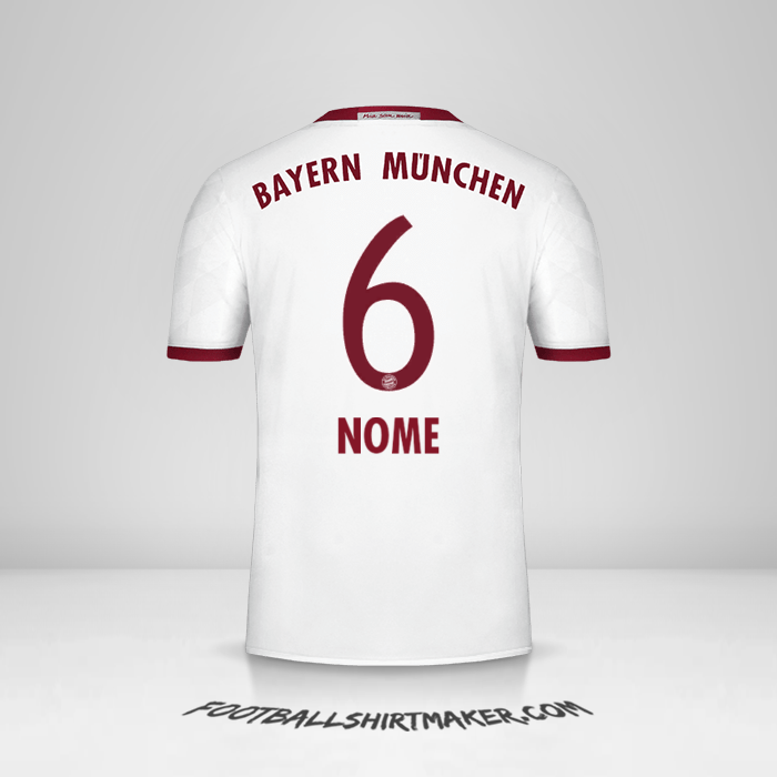 Camisa FC Bayern Munchen 2016/17 Terceira -  nome - 6