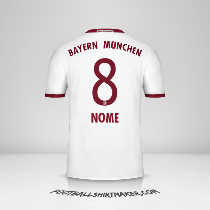 Camisola FC Bayern Munchen 2016/17 Terceira -  nome - 8