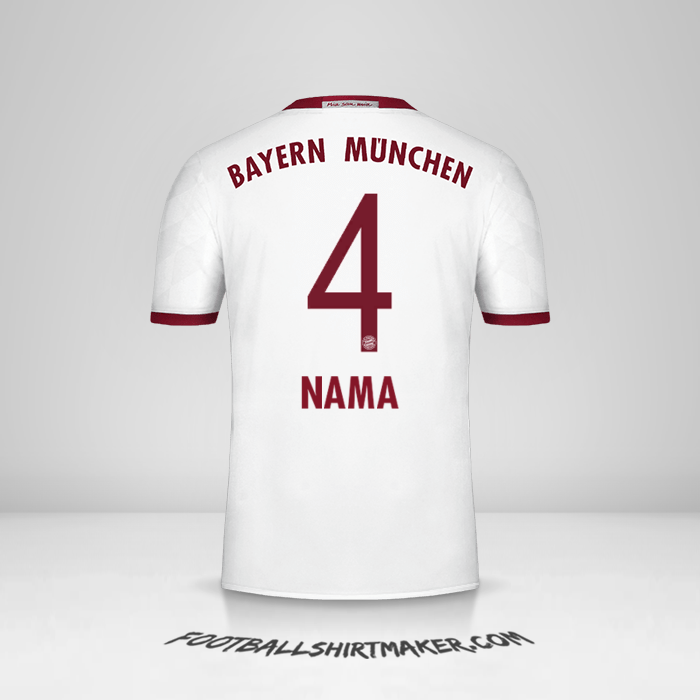 Jersey FC Bayern Munchen 2016/17 Ketiga -  nama - 4