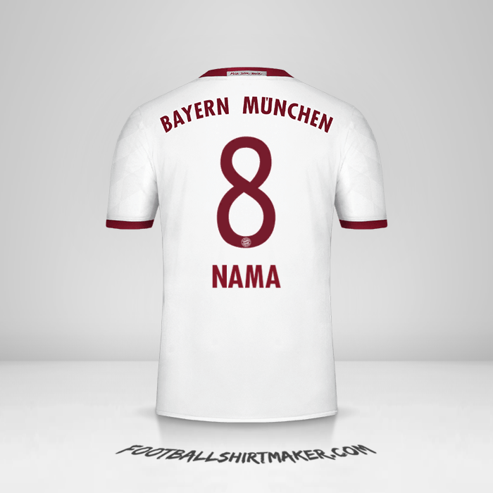 Jersey FC Bayern Munchen 2016/17 Ketiga -  nama - 8