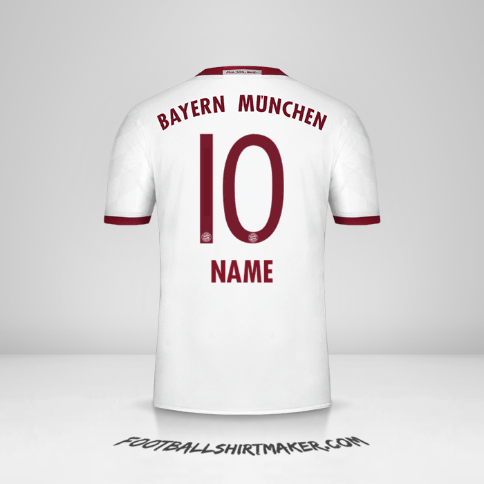 Shirt FC Bayern Munchen 2016/17 Third -  name - 10