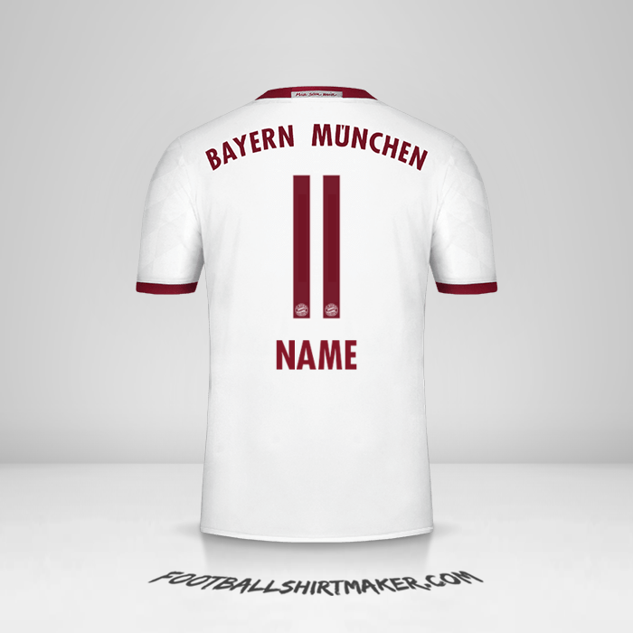 Shirt FC Bayern Munchen 2016/17 Third -  name - 11