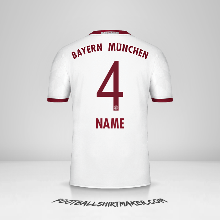 Trikot FC Bayern Munchen 2016/17 Dritte -  name - 4