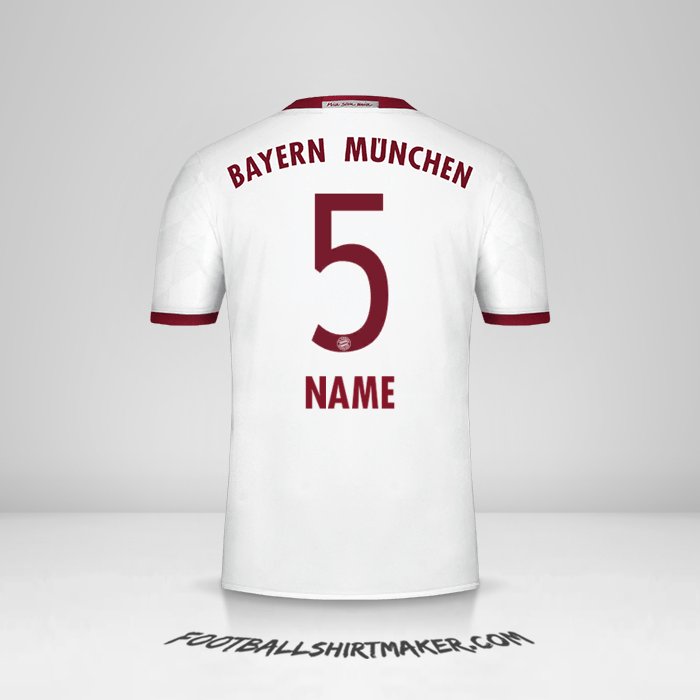 Shirt FC Bayern Munchen 2016/17 Third -  name - 5