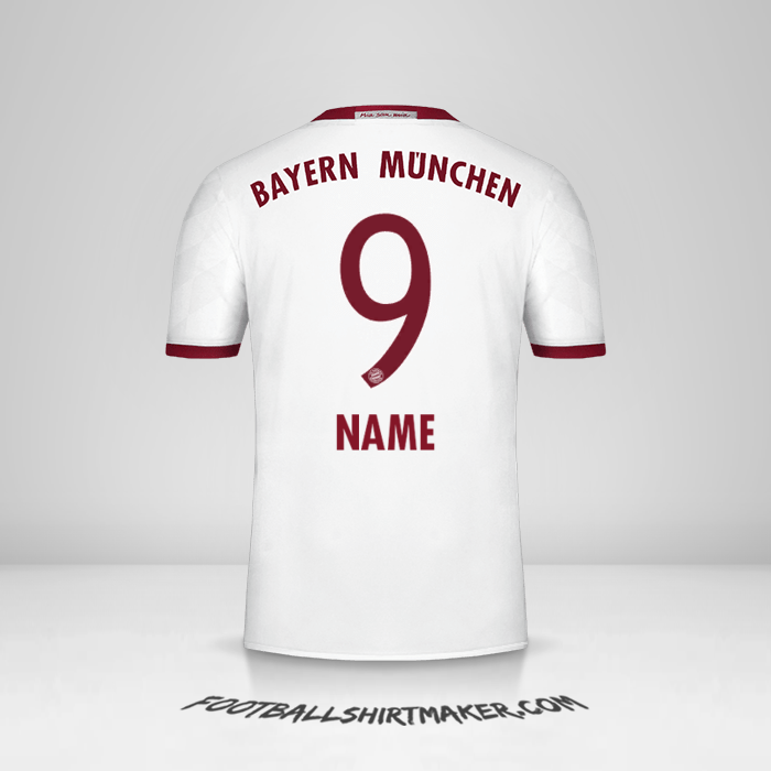 Trikot FC Bayern Munchen 2016/17 Dritte -  name - 9