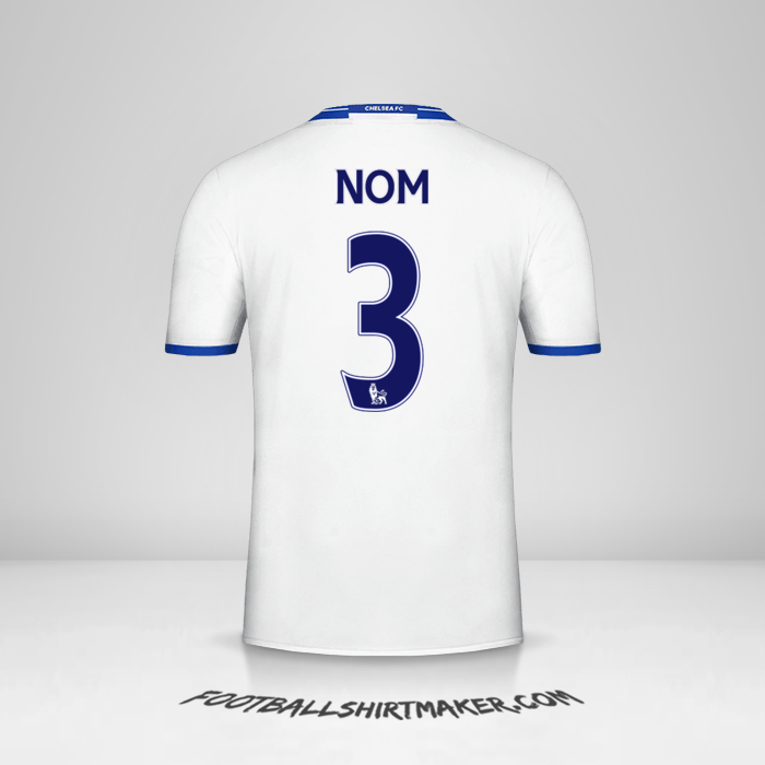 Maillot Chelsea 2016/17 Troisième -  nom - 3