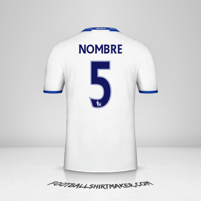 Jersey Chelsea 2016/17 Tercera -  nombre - 5