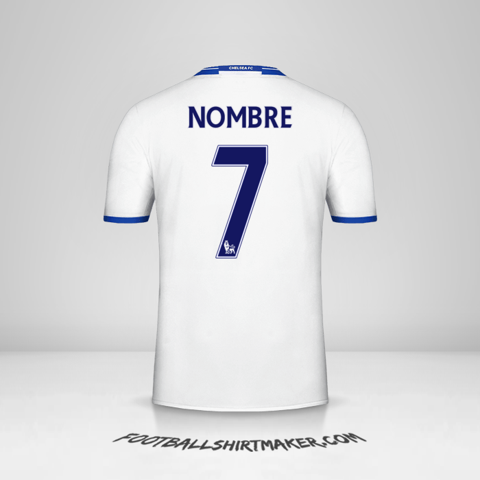 Jersey Chelsea 2016/17 Tercera -  nombre - 7