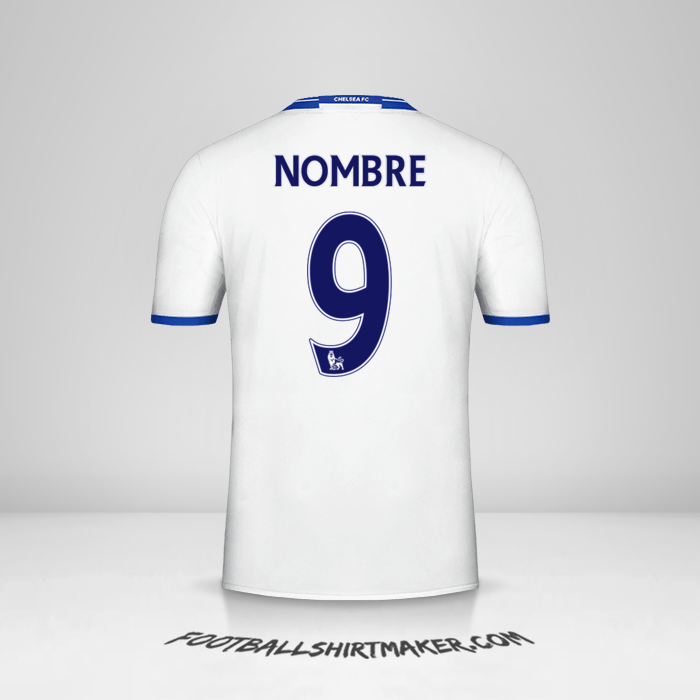 Camiseta Chelsea 2016/17 Tercera -  nombre - 9