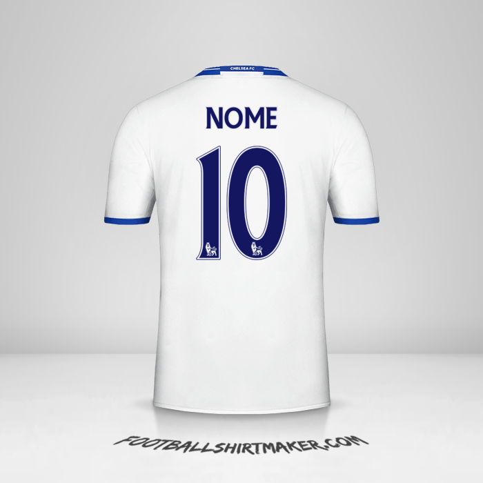 Camisa Chelsea 2016/17 Terceira -  nome - 10