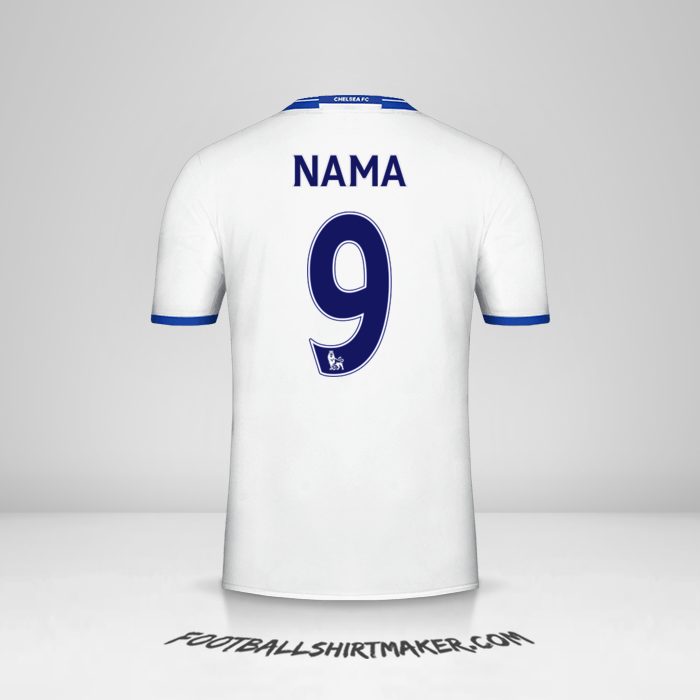 Jersey Chelsea 2016/17 Ketiga -  nama - 9