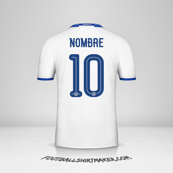 Jersey Chelsea Cup 2016/17 Tercera -  nombre - 10