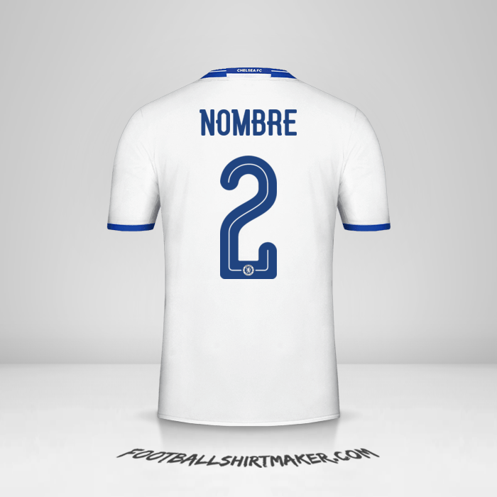 Camiseta Chelsea Cup 2016/17 Tercera -  nombre - 2