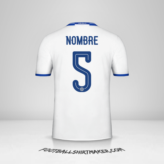 Jersey Chelsea Cup 2016/17 Tercera -  nombre - 5