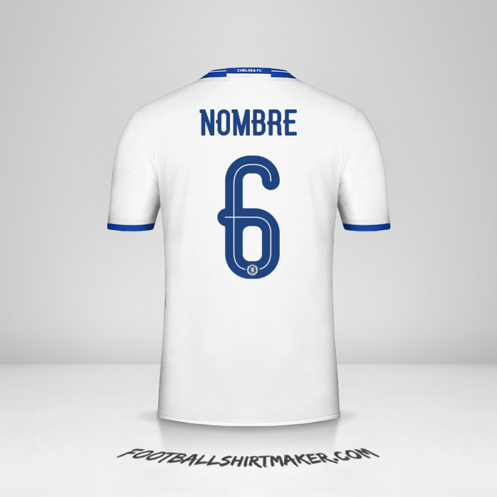 Jersey Chelsea Cup 2016/17 Tercera -  nombre - 6