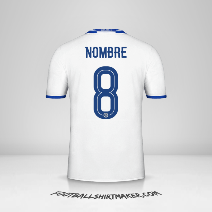 Jersey Chelsea Cup 2016/17 Tercera -  nombre - 8