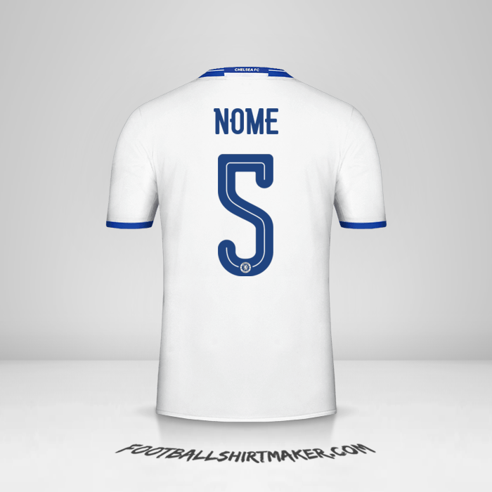 Camisola Chelsea Cup 2016/17 Terceira -  nome - 5