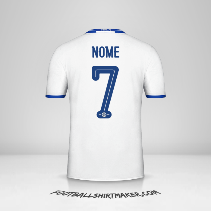 Camisola Chelsea Cup 2016/17 Terceira -  nome - 7