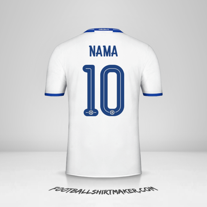 Jersey Chelsea Cup 2016/17 Ketiga -  nama - 10