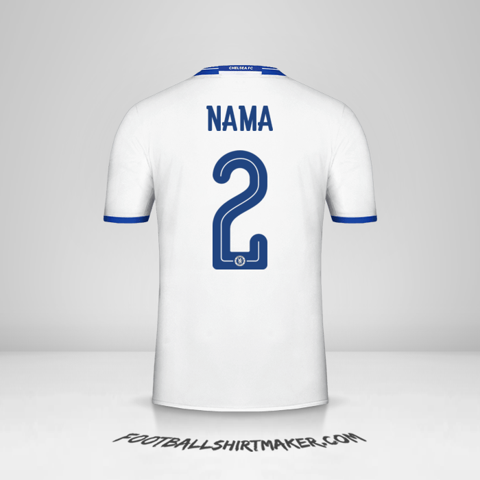 Jersey Chelsea Cup 2016/17 Ketiga -  nama - 2