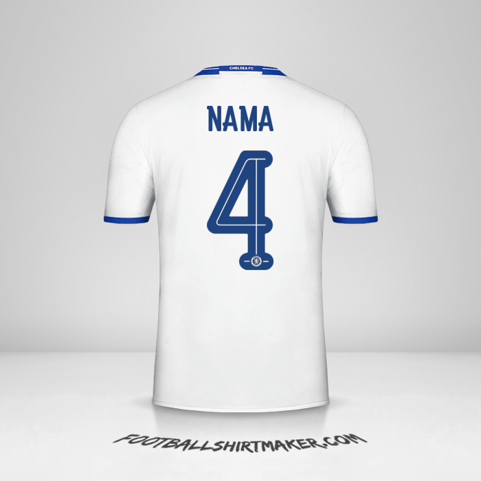 Jersey Chelsea Cup 2016/17 Ketiga -  nama - 4