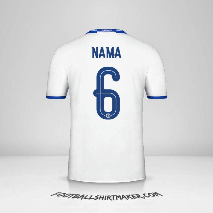 Jersey Chelsea Cup 2016/17 Ketiga -  nama - 6