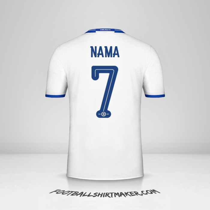 Jersey Chelsea Cup 2016/17 Ketiga -  nama - 7