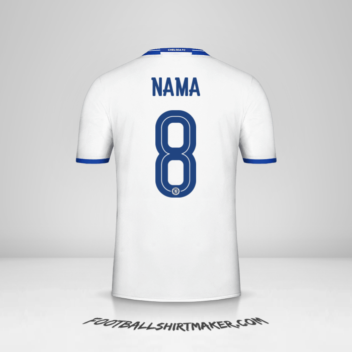 Jersey Chelsea Cup 2016/17 Ketiga -  nama - 8