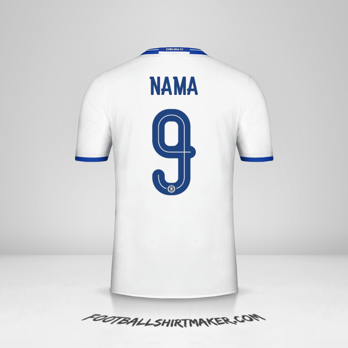 Jersey Chelsea Cup 2016/17 Ketiga -  nama - 9