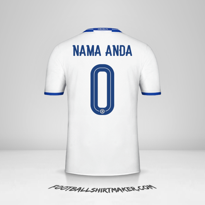 Jersey Chelsea Cup 2016/17 III -  nama anda - 0