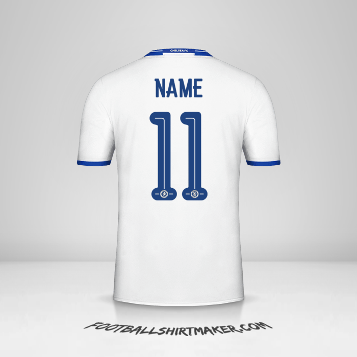 Jersey Chelsea Cup 2016/17 Third -  name - 11