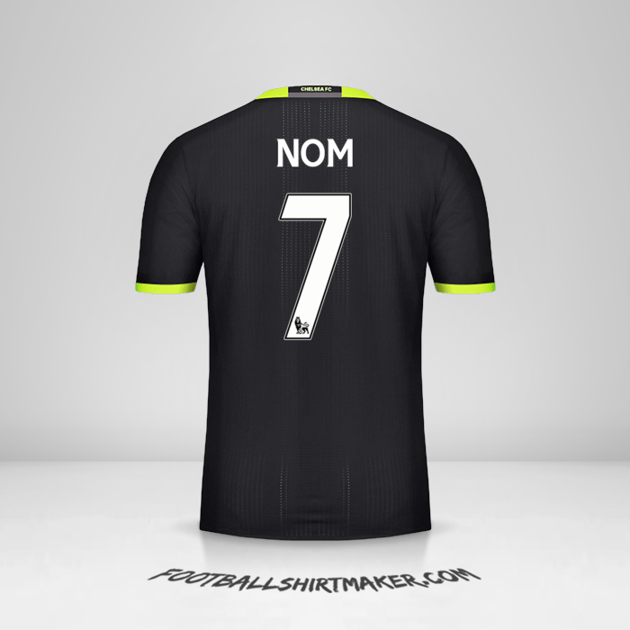 Maillot Chelsea 2016/17 Extérieur -  nom - 7