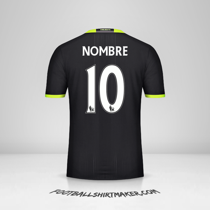 Jersey Chelsea 2016/17 Visita -  nombre - 10