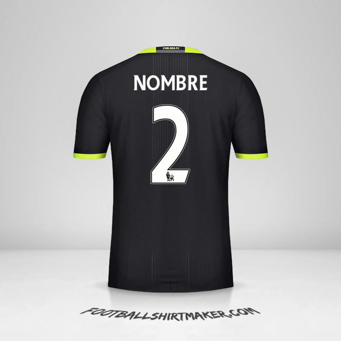 Camiseta Chelsea 2016/17 Visita -  nombre - 2