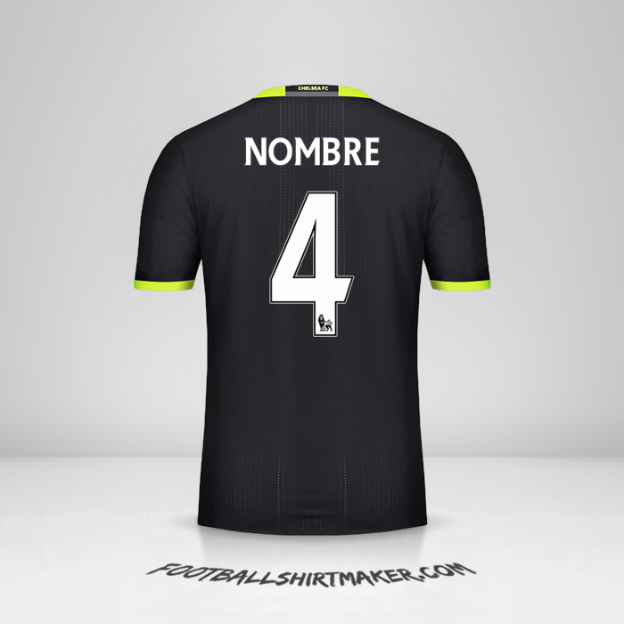 Jersey Chelsea 2016/17 Visita -  nombre - 4