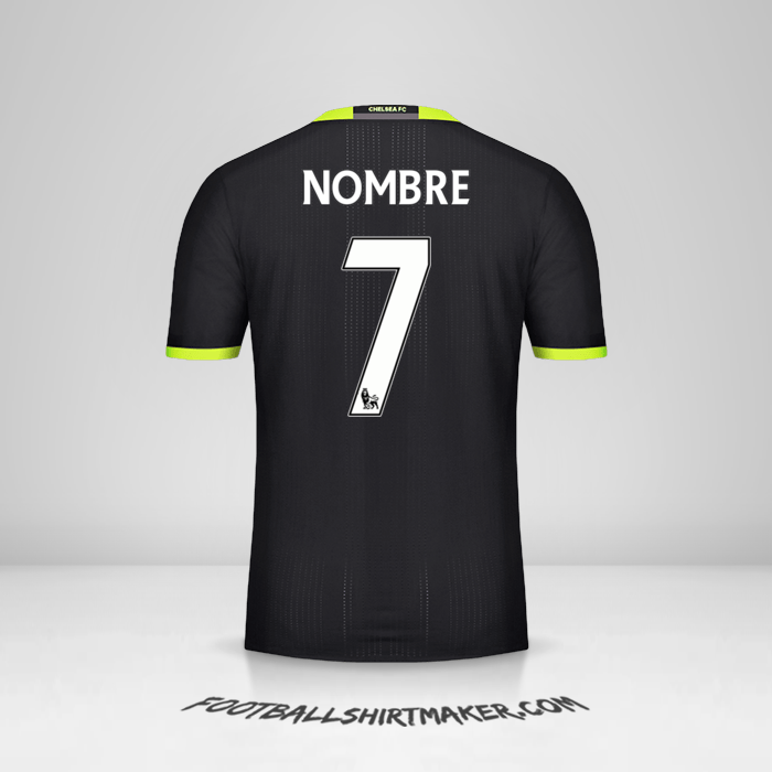 Camiseta Chelsea 2016/17 Visita -  nombre - 7