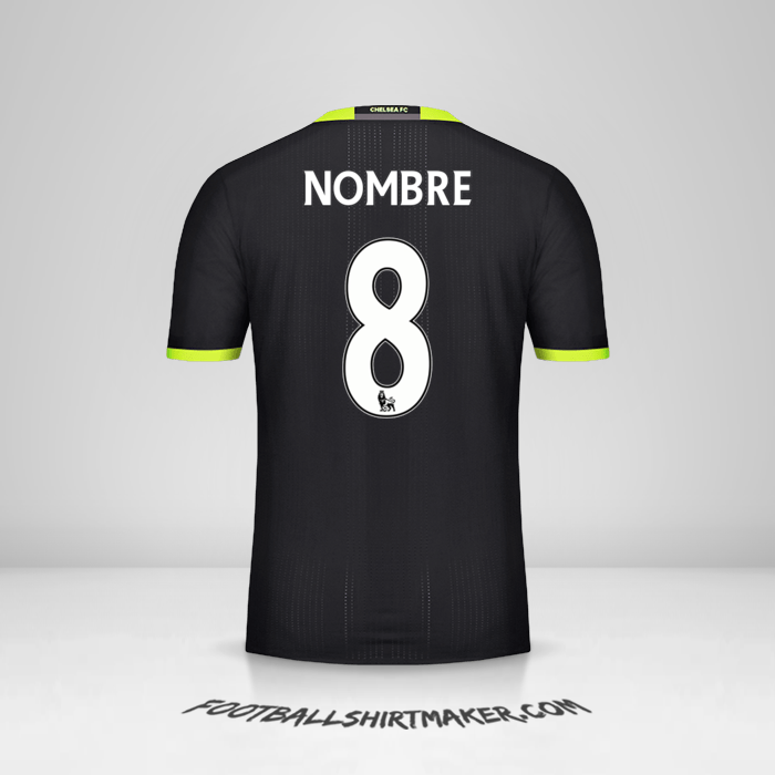 Jersey Chelsea 2016/17 Visita -  nombre - 8