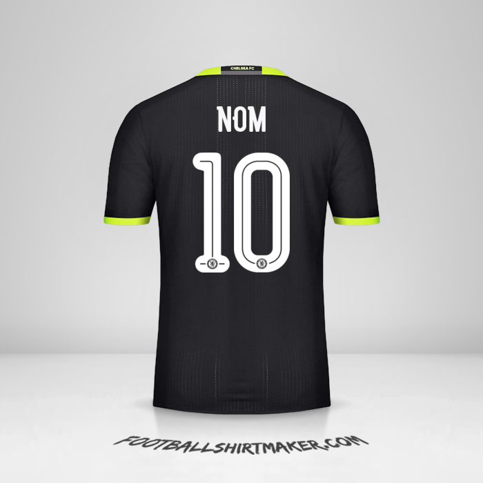 Maillot Chelsea Cup 2016/17 Extérieur -  nom - 10